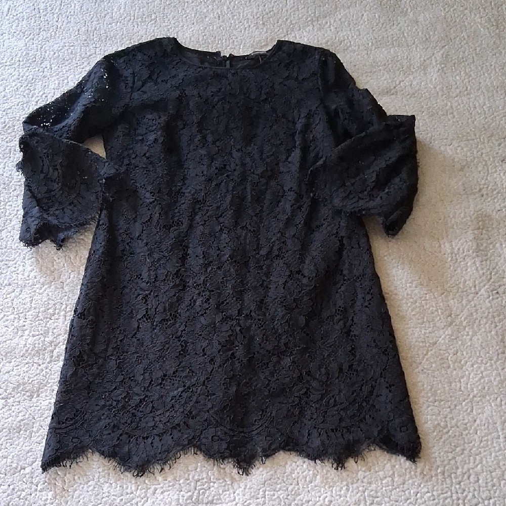 Banana Republic Black Lace Mini Dress
